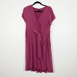 Torrid Purple Puff Sleeve Dress Size 1X‎